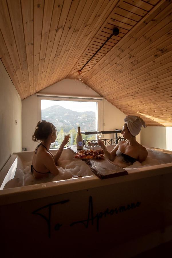 Apartmán Aprosmeno Jacuzzi House 2 Agros Exteriér fotografie