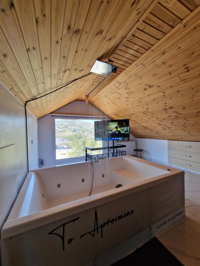 Apartmán Aprosmeno Jacuzzi House 2 Agros Exteriér fotografie